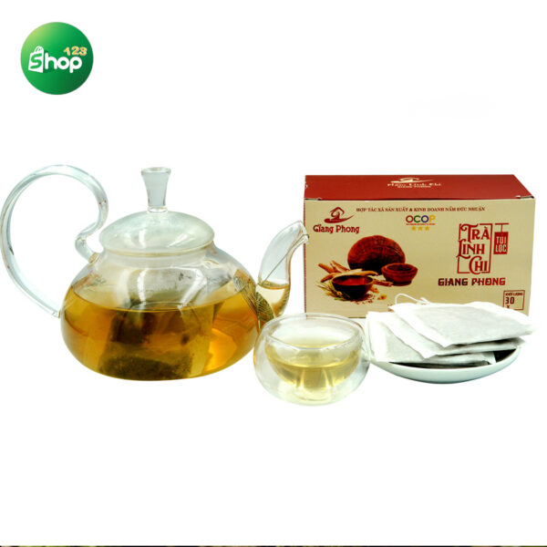 Trà Túi Lọc Thảo Mộc Nấm Linh Chi Cao Cấp [Hộp 30 Túi] - Hình ảnh 3