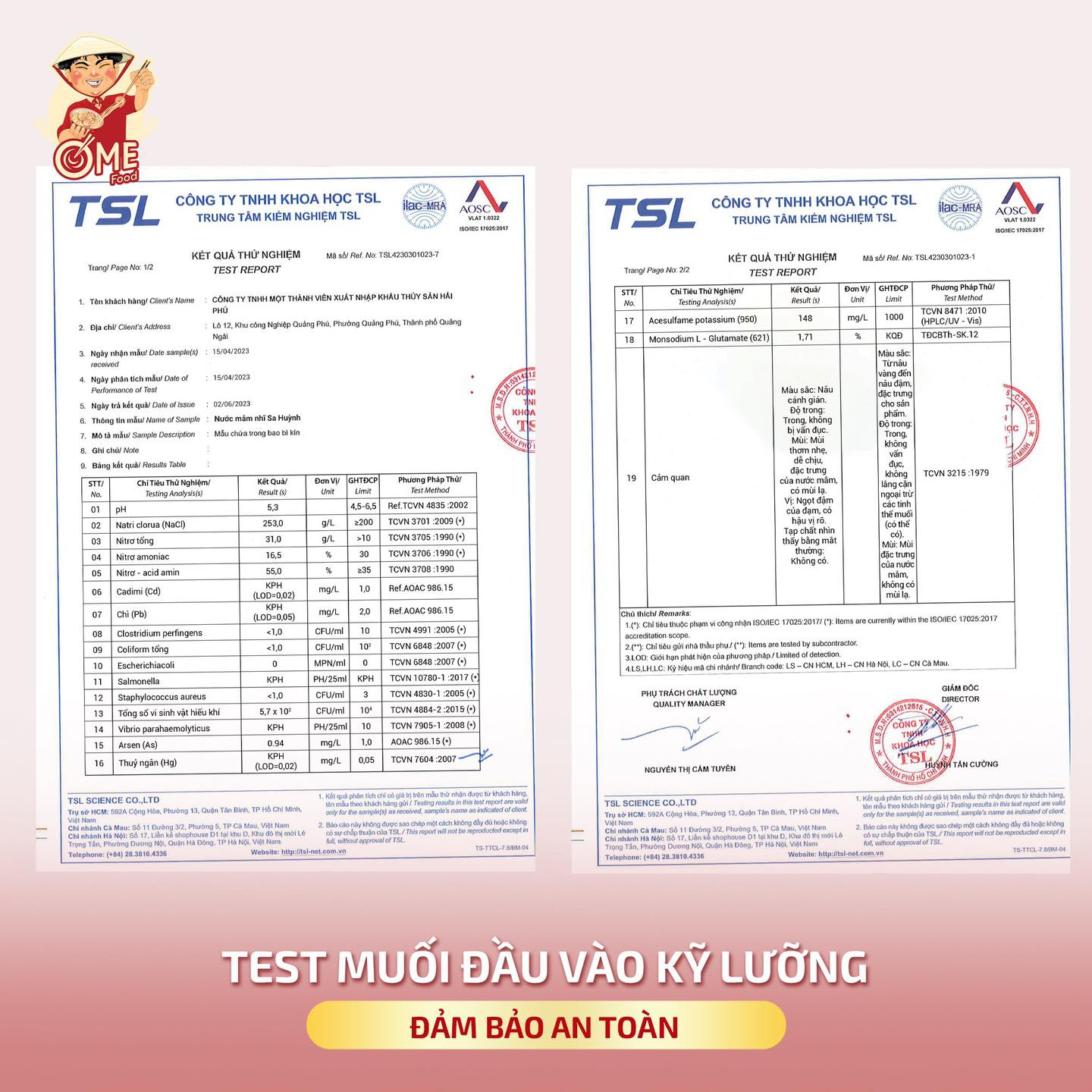 Giấy chứng nhận chất lượng sản phẩm 