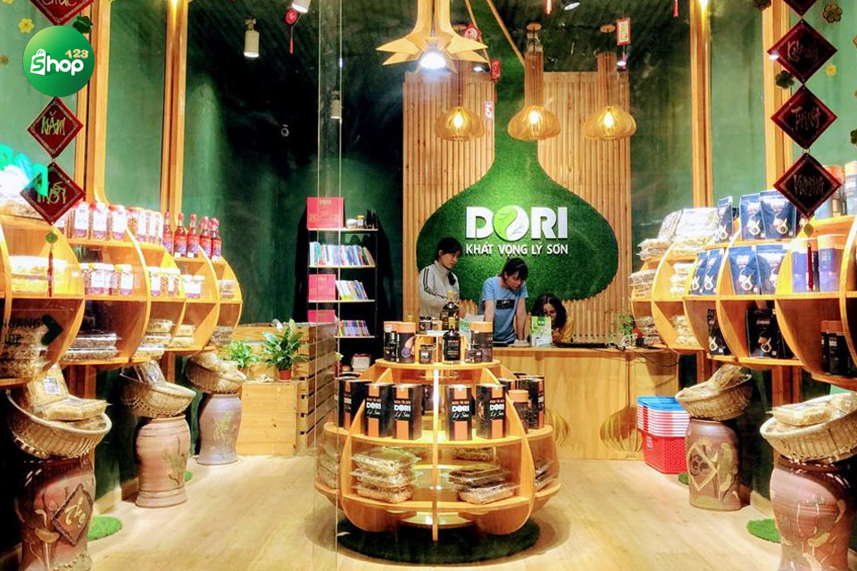 Một số sản phẩm nổi bật được trưng bày tại cửa hàng của Dori